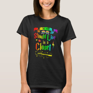 T-shirt Personne Ne Devrait Vivre Dans Un Closet Lgbt Q Ga