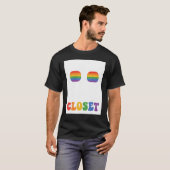 T-shirt Personne Ne Devrait Vivre Dans Un Closet Rainbow P (Devant entier)