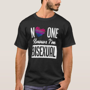 T-shirt Personne ne sait que je suis Bisexual Bi Pride Bis