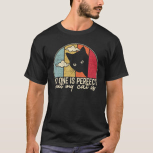 T-shirt Personne n'est parfait mais mon chat l'est - Vinta