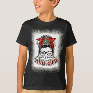 T-shirt Personnel de bureau SANTAS Favori Personnel de bur
