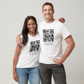 T-shirt personnel de code QR pour promouvoir votre (Unisexe)