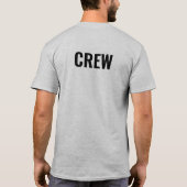 T-shirt Personnel de l'équipage Conception double face en  (Dos)