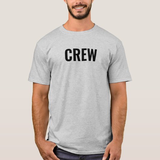 T-shirt Personnel de l'équipage Conception double face en (Devant)
