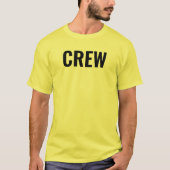 T-shirt Personnel de l'équipage Jaune Double face Impriman (Devant)