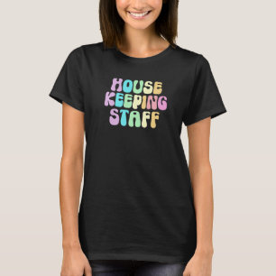 T-shirt Personnel de Ménage Rétro Femme de Ménage Nettoyeu