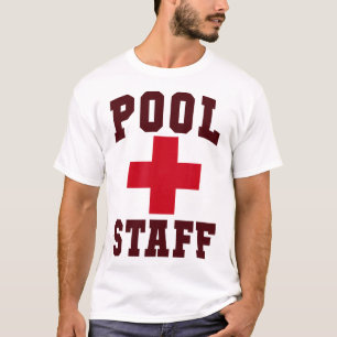 T-shirt Personnel de piscine sarcastique voyage hors servi