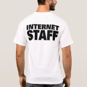 T-shirt Personnel d'Internet (avec le logo/blanc) (Dos)
