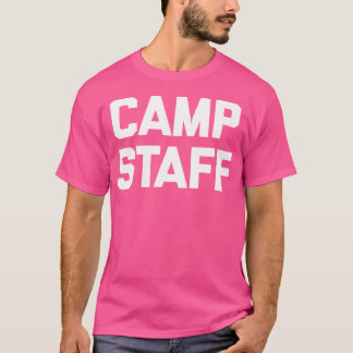 T-shirt Personnel du camp Amusant Camping Randonnée d'équi