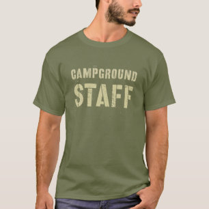 T-shirt PERSONNEL DU CAMPING vintage Conseiller d'été Camp