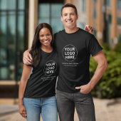 T-shirt Personnel Unisex promotionnel Uniforme Noir