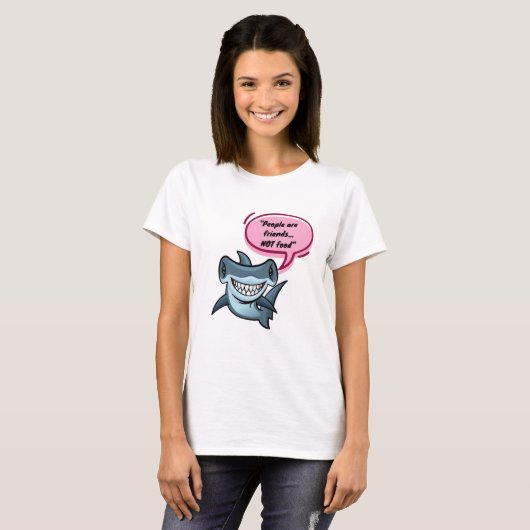 T-shirt Personnes = Amis, PAS nourriture (Devant entier)