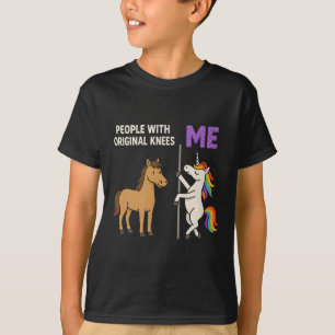 T-shirt Personnes Avec Les Genoux D'Origine Et Moi Unicorn