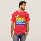 T-SHIRT PERSONNES GAIES SE MARIANT (Devant entier)