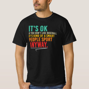 T-shirt Personnes intelligentes de baseball Citation drôle