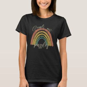 T-shirt Personnes non Puffin Rainbow Vintage Retro