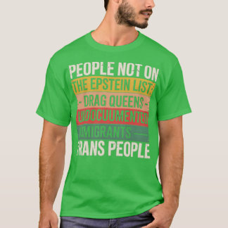 T-shirt Personnes NON sur la liste d'Epstein