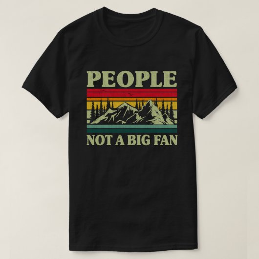 T-shirt Personnes Pas Un Gros Ventilateur Drôle Introvert  (Design devant)