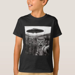 T-shirt Personnes regardant un chat extraterrestre drôle p