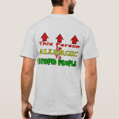 T-shirt Personnes stupides (Dos)