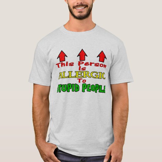 T-shirt Personnes stupides (Devant)