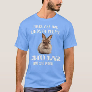 T-shirt Personnes Tristes Propriétaire de lapin en tête de