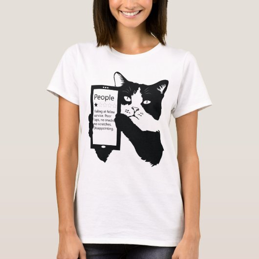 T-shirt Personnes Une étoile, Drôle Chat (Devant)
