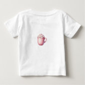 T-shirt - Persoonlijke roze kerst baby jersey (Achterkant)