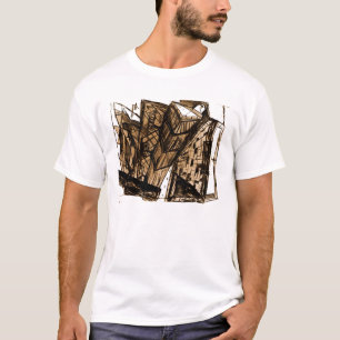 T-shirt perspective basse blanc