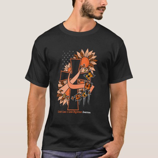 T-shirt Perte de membre de la Croix chrétienne et différen (Devant)