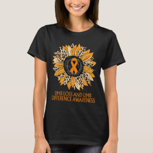 T-shirt Perte et différence des membres du tournesol léopa