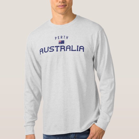 T-shirt Perth Australie en détresse (Devant)