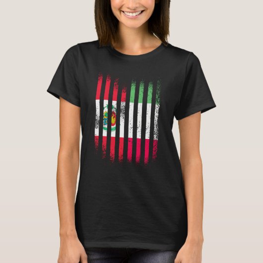 T-shirt Peru Flag Italy Grown Country Flags Stripes (Devant)