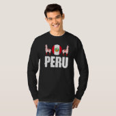 T-shirt Peru Peruvian Peru Flag Peru National Animal   (Devant entier)