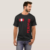 T-shirt Peruvian Flag And Peru Roots (Devant entier)
