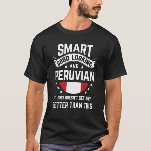 T-shirt Peruvian Flag Native Pride  Peru Peruvian Roots (Devant)