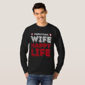 T-shirt Peruvian Wife Happy Life Peruvian Wife (Devant entier)