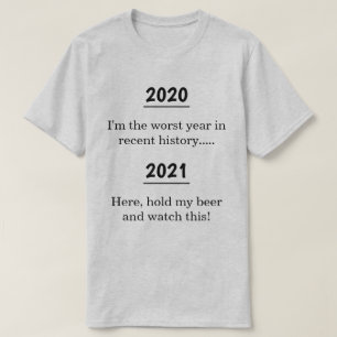 T-shirt Pessimiste Amusement Nouvel An Novelité Couleur cl