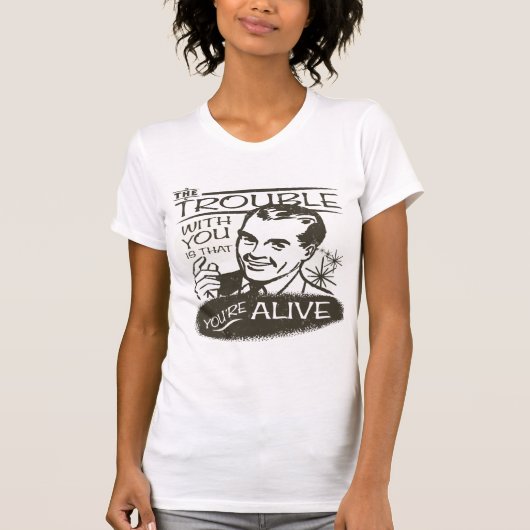 T-shirt Pessimiste drôle (Devant)