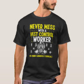 T-shirt Pest Control Worker Animal Control Professional Ex (Devant)