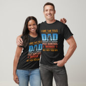 T-shirt Pest Control Worker & Dad insects rodents extermin (Unisexe)
