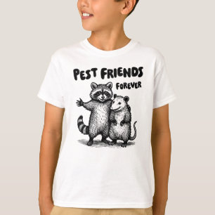 T-shirt Pest Friends Forever Black Print Boy's