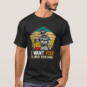 T-shirt Peste Docteur Je veux que tu te laves les mains