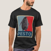 T-shirt Pesto Penguin: Hope Poster Style Design (Devant)