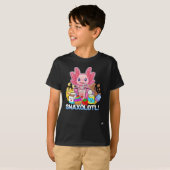 T-shirt Pet Axolotl - Snaxolotl - Snacks mignons, Funny Ka (Devant entier)