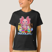 T-shirt Pet Axolotl - Snaxolotl - Snacks mignons, Funny Ka (Devant)