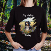 T-shirt Pet Bernese Walking Buddy Black Personalize
