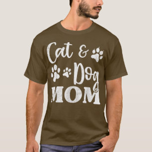 T-shirt Pet Cat Dog Mom , Mothers Day For Women