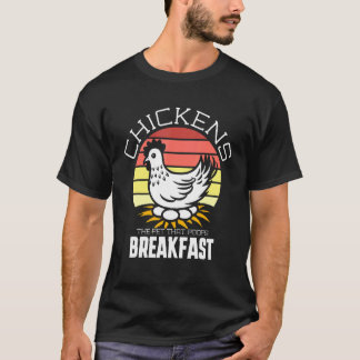 T-shirt Pet de poulet Petit déjeuner des crottes