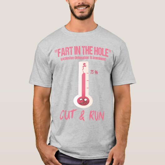 T-SHIRT "PET DÉTONATION EXPLOSIVE DANS TROU" IMMINENTE (Devant)